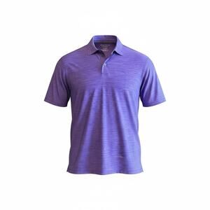 Tommy Bahama IslandZone Men's XXL Purple Polo Shirt Short Sleeve Performance 2XL